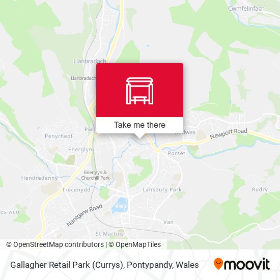 Gallagher Retail Park (Currys), Pontypandy map