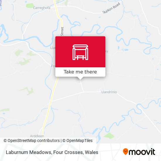 Laburnum Meadows, Four Crosses map