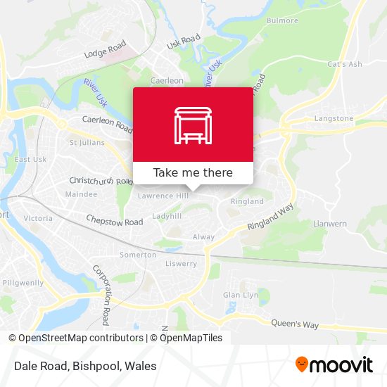 Dale Road, Bishpool map