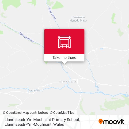 Llanrhaeadr Ym Mochnant Primary School, Llanrhaeadr-Ym-Mochnant map