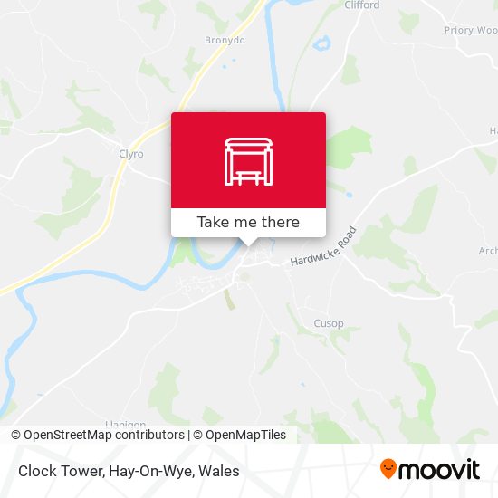 Clock Tower, Hay-On-Wye map