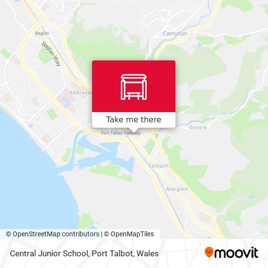 Central Junior School, Port Talbot map