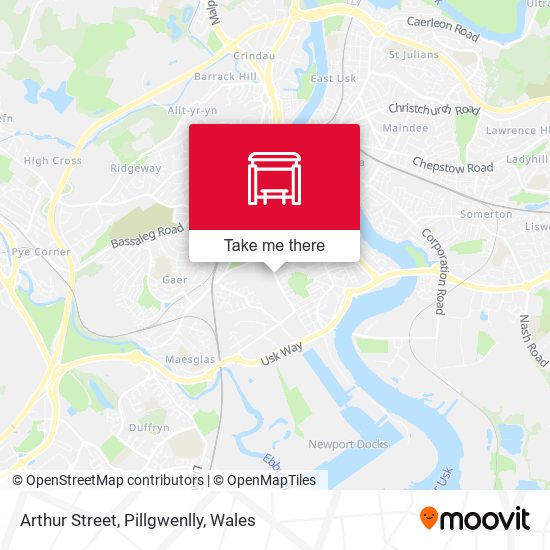 Arthur Street, Pillgwenlly map