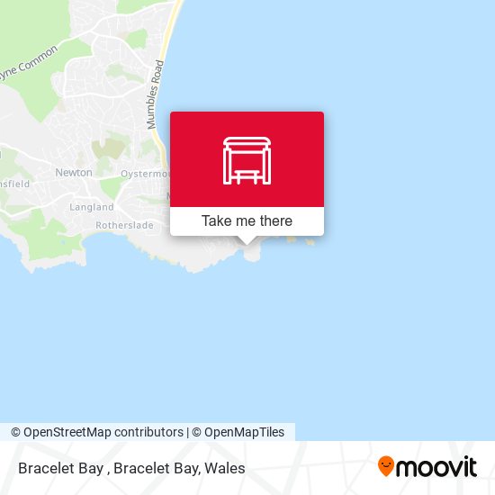 Bracelet Bay , Bracelet Bay map