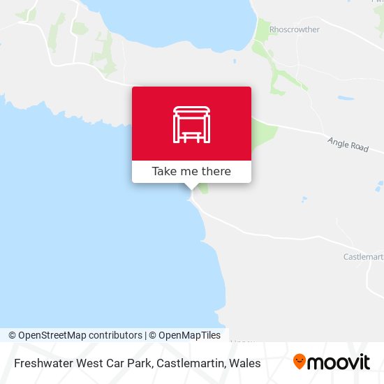 Freshwater West Car Park, Castlemartin map