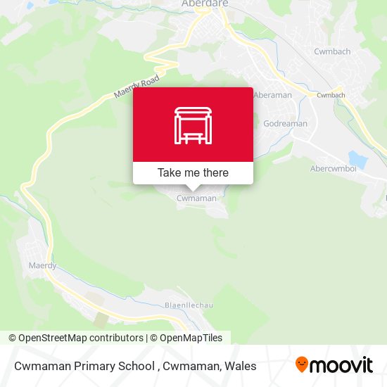 Cwmaman Primary School , Cwmaman map