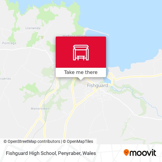 Fishguard High School, Penyraber map