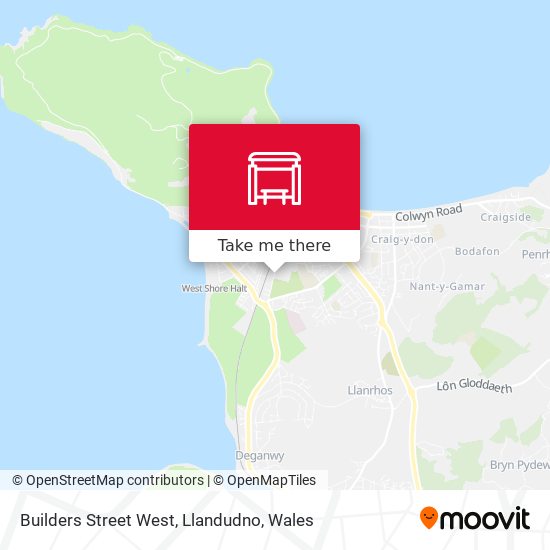 Builders Street West, Llandudno map