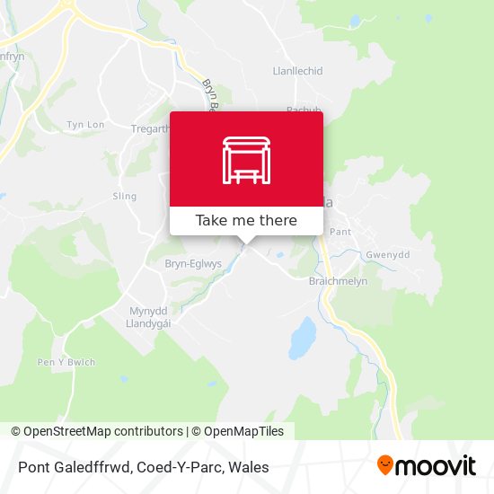 Pont Galedffrwd, Coed-Y-Parc map