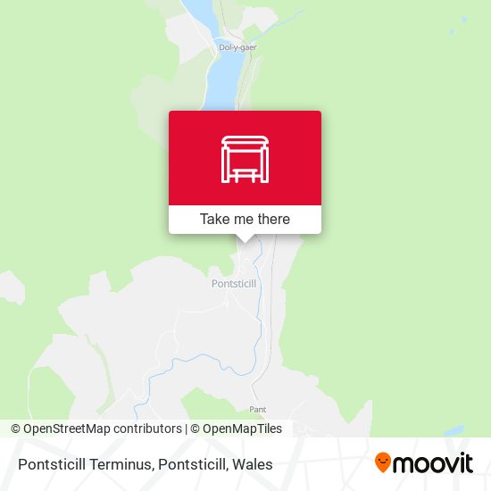 Pontsticill Terminus, Pontsticill map