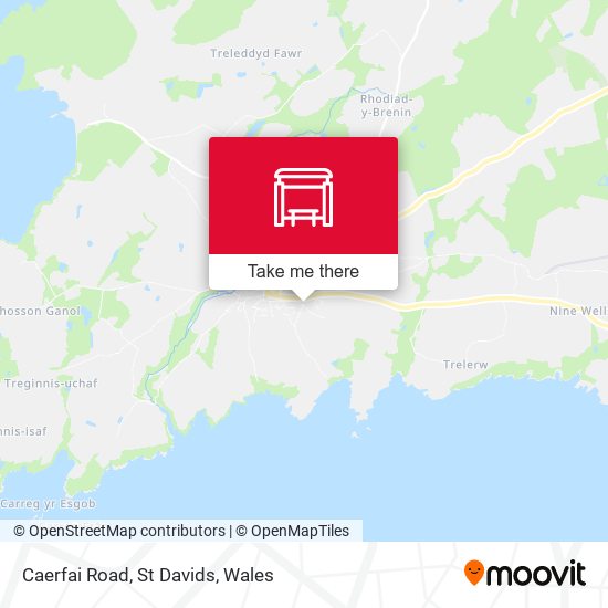 Caerfai Road, St Davids map