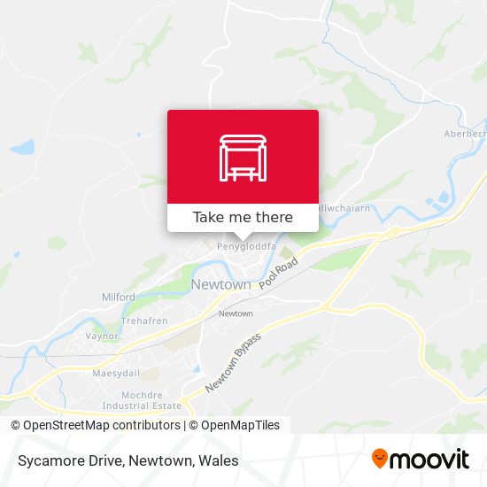 Sycamore Drive, Newtown map