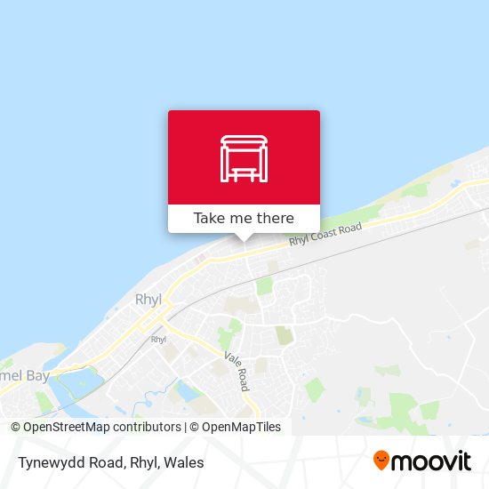 Tynewydd Road, Rhyl map