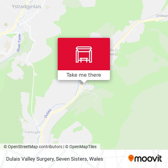 Dulais Valley Surgery, Seven Sisters map