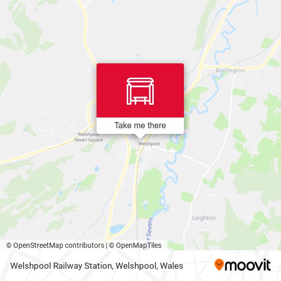 Welshpool Railway Station, Welshpool map
