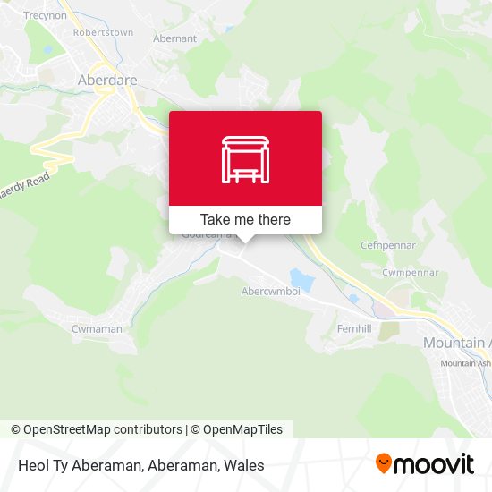 Heol Ty Aberaman, Aberaman map