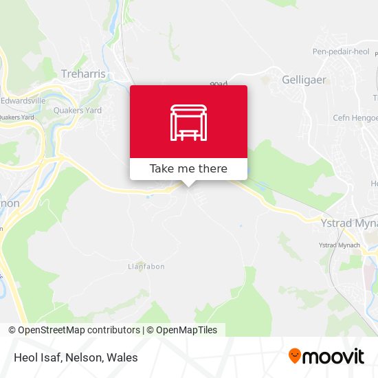 Heol Isaf, Nelson map