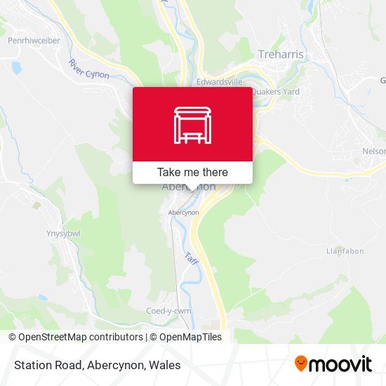 Station Road, Abercynon map