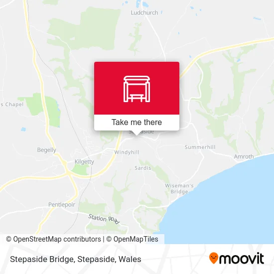Stepaside Bridge, Stepaside map