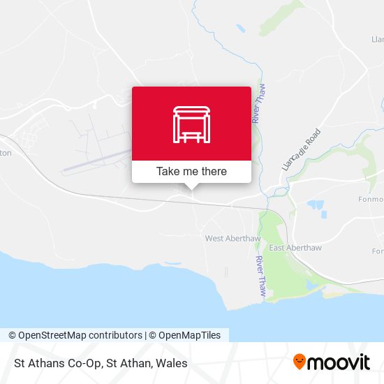 St Athans Co-Op, St Athan map