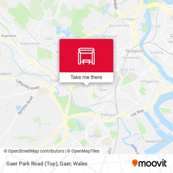 Gaer Park Road (Top), Gaer map