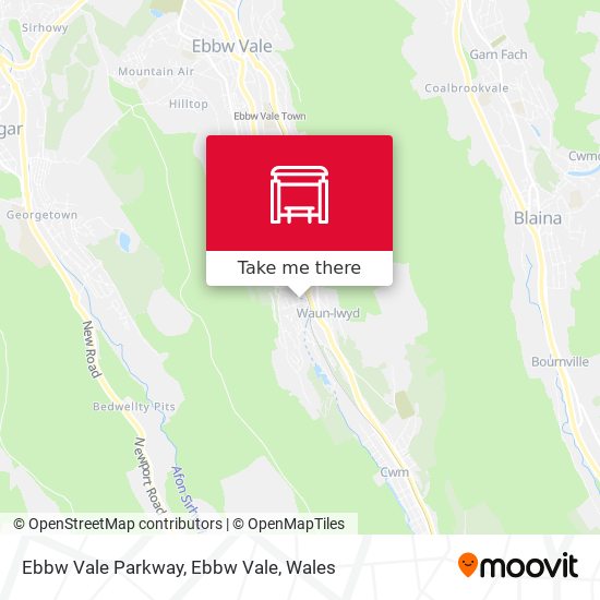 Ebbw Vale Parkway, Ebbw Vale map