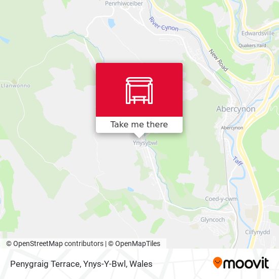 Penygraig Terrace, Ynys-Y-Bwl map