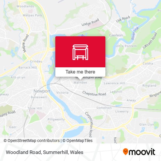 Woodland Road, Summerhill map