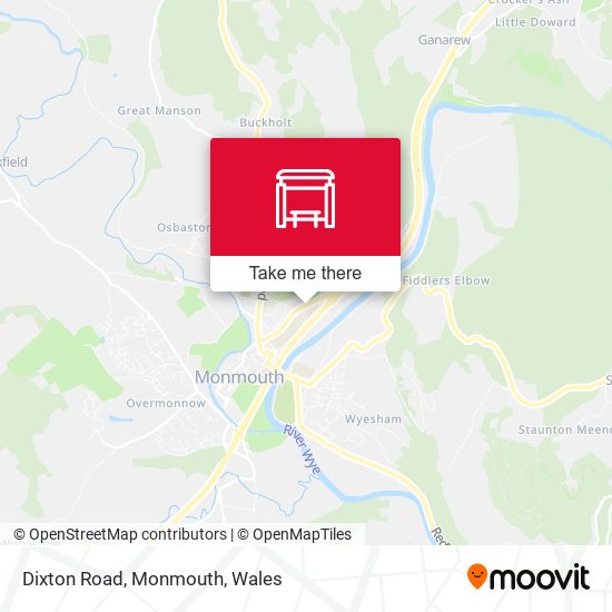 Dixton Road, Monmouth map
