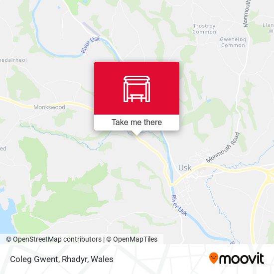 Coleg Gwent, Rhadyr map