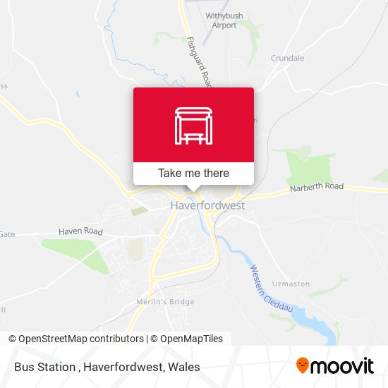 Bus Station , Haverfordwest map