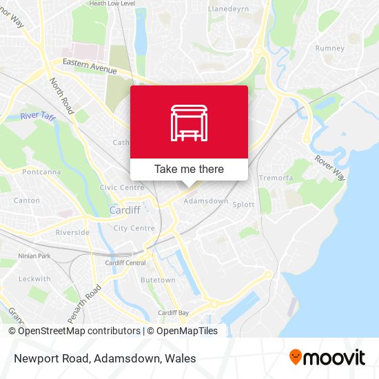 Newport Road, Adamsdown map