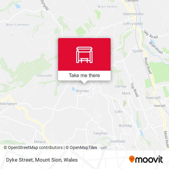 Dyke Street, Mount Sion map