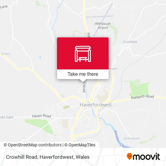 Crowhill Road, Haverfordwest map