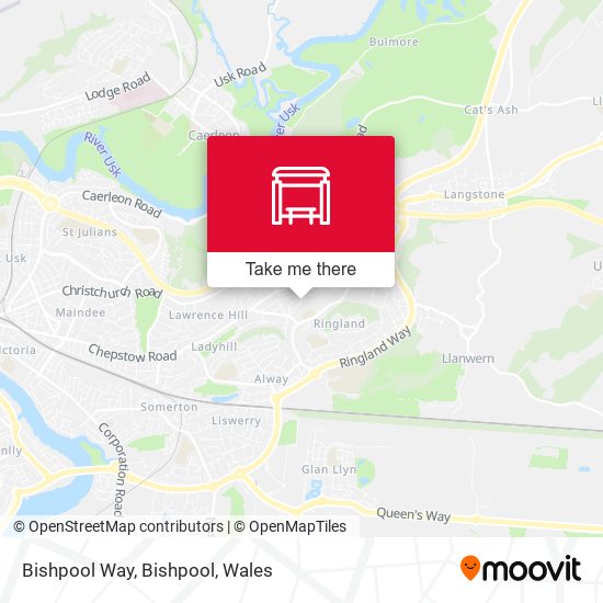 Bishpool Way, Bishpool map
