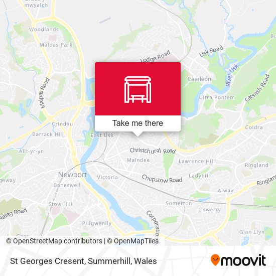 St Georges Cresent, Summerhill map