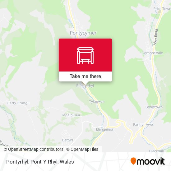 Pontyrhyl, Pont-Y-Rhyl map