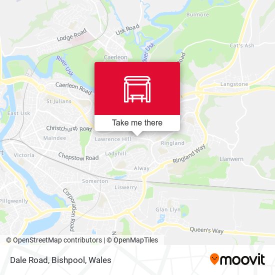 Dale Road, Bishpool map