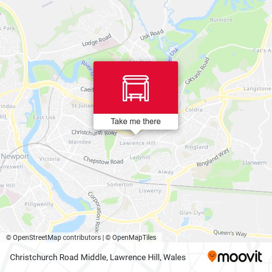 Christchurch Road Middle, Lawrence Hill map