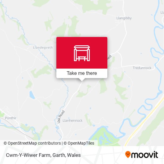 Cwm-Y-Wiwer Farm, Garth map