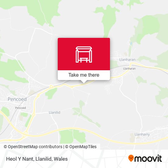 Heol Y Nant, Llanilid map