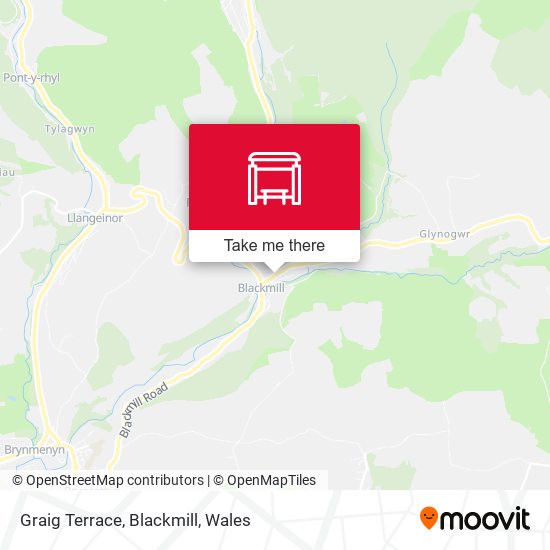 Graig Terrace, Blackmill map