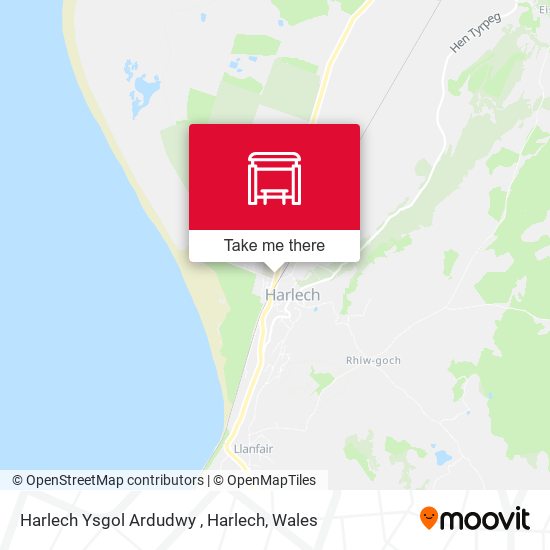 Harlech Ysgol Ardudwy , Harlech map
