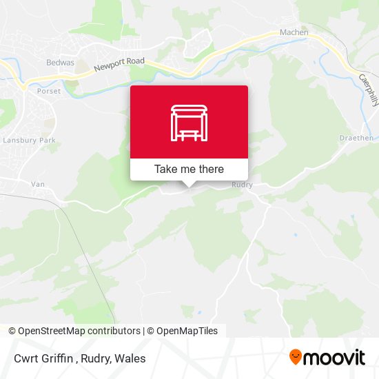 Cwrt Griffin , Rudry map