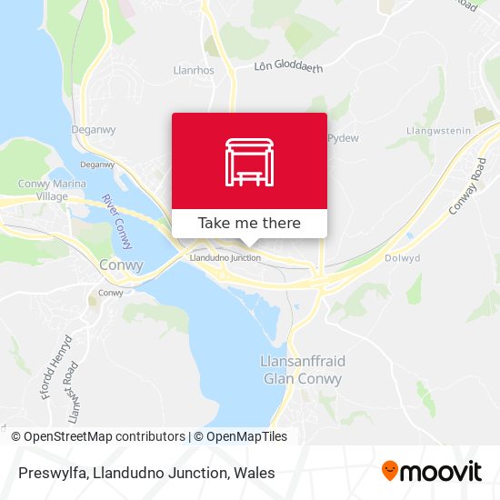 Preswylfa, Llandudno Junction map