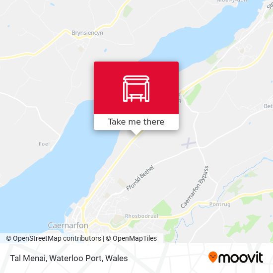Tal Menai, Waterloo Port map