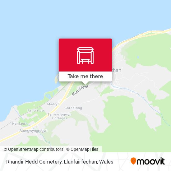 Rhandir Hedd Cemetery, Llanfairfechan map