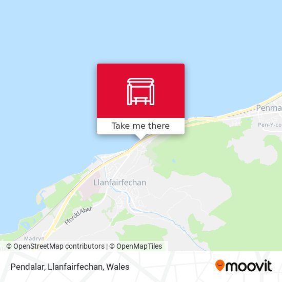 Pendalar, Llanfairfechan map