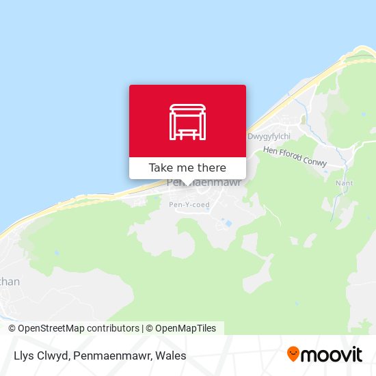 Llys Clwyd, Penmaenmawr map