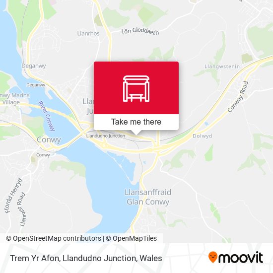 Trem Yr Afon, Llandudno Junction map